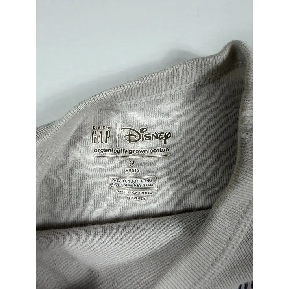 Baby Gap Disney Ariel Pajama Top & Baby Gap Unicorn Pajama Pants Bundle 3 Years
